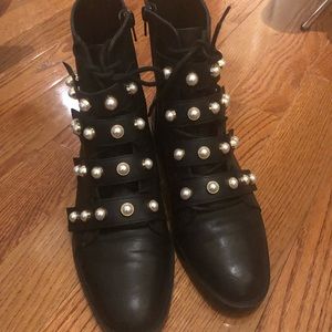 Zara pearl boots
